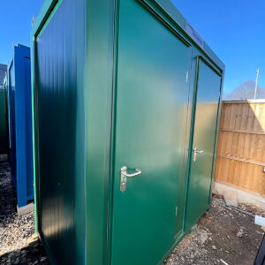 8ft x 5ft double mains toilet 1+1 (green)