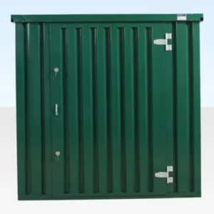 modular efficiency: 3m x 2.1m flat pack storage container