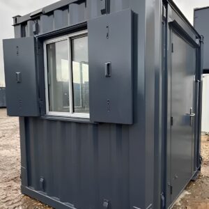 ft x 7ft shipping container office | portable building | anti vandal building