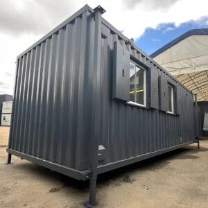 24 x 9ft anti vandal cabin | office, canteen, toilet | 10kva generator